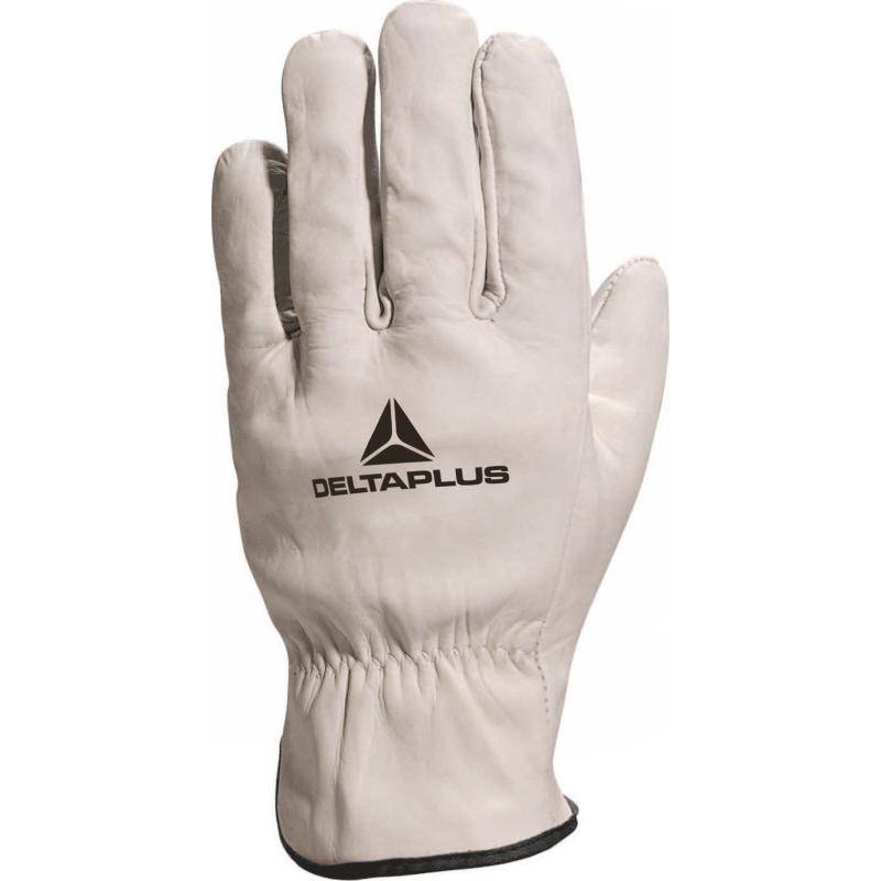 DeltaPlus FBN49 Cowhide Full Grain Leather Safety Gloves (10 Pairs) - SecureHeights