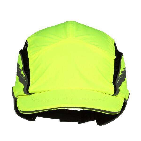 3M First Base 3 High Visibility Yellow 55mm Reduced Peak Bump Cap 2021866 - SecureHeights