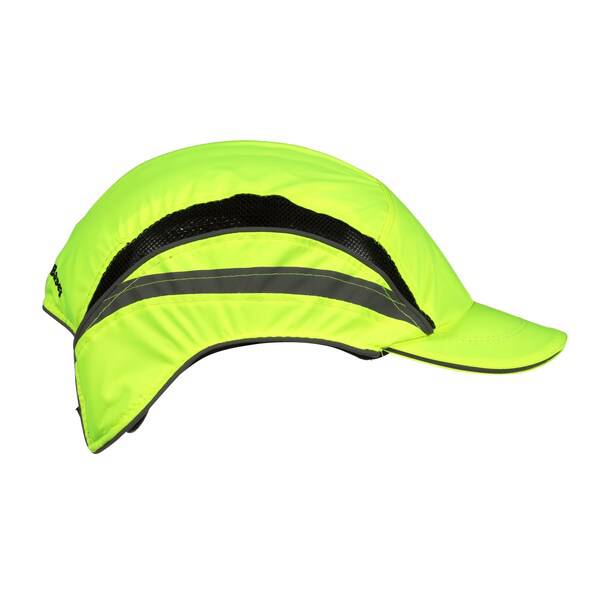 3M First Base 3 High Visibility Yellow 55mm Reduced Peak Bump Cap 2021866 - SecureHeights