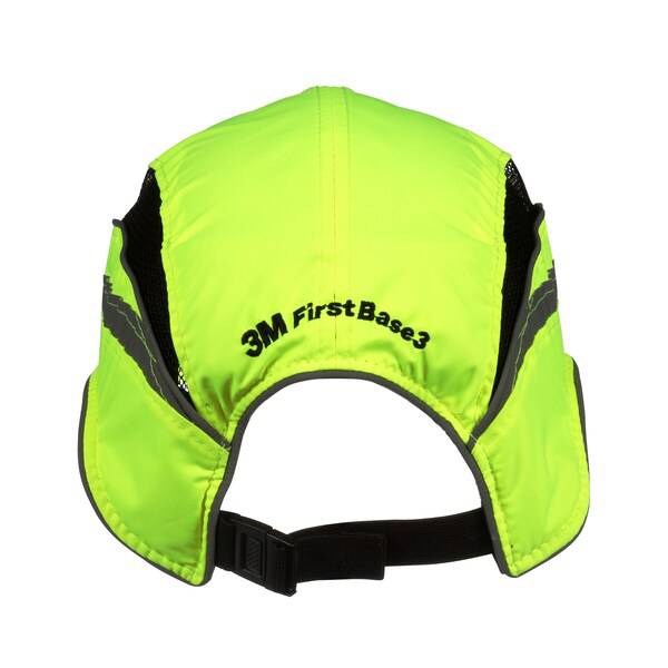 3M First Base 3 High Visibility Yellow 55mm Reduced Peak Bump Cap 2021866 - SecureHeights