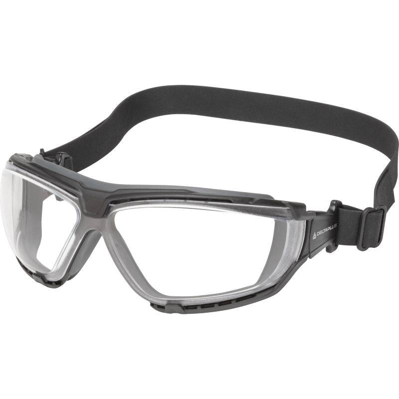 DeltaPlus GO-SPECS TEC CLEAR Adjustable Polycarbonate Single Lens Safety Glasses (Pack of 3) GOSPTIN - SecureHeights