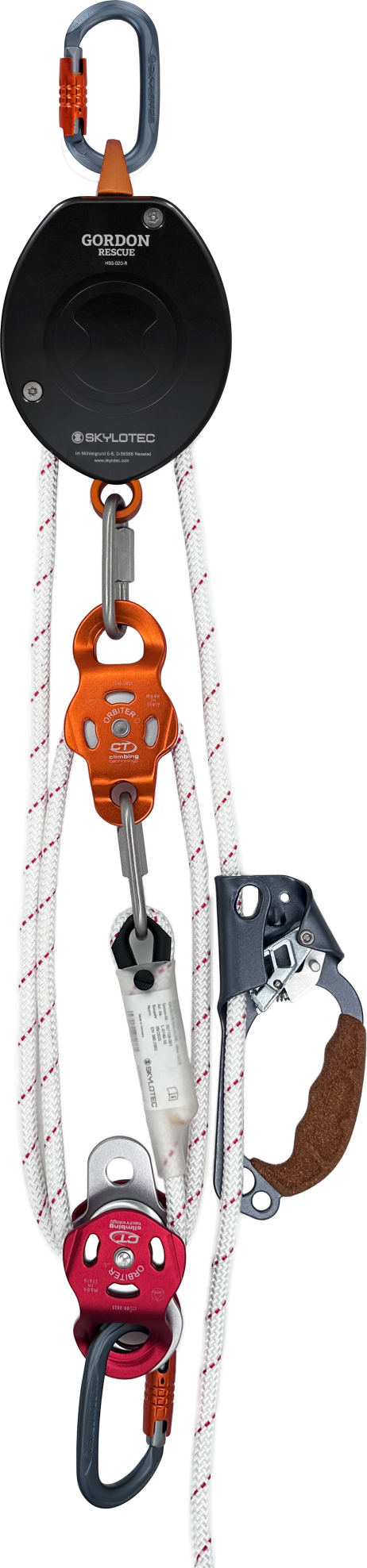 Skylotec GORDON PULLEY SYSTEM Self Blocking 1:4 Pulley System A-120-4 - SecureHeights