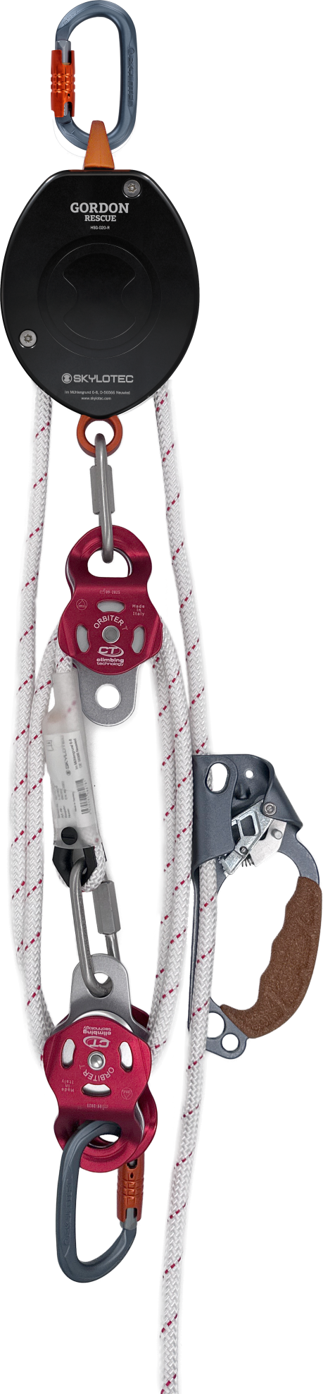 Skylotec GORDON PULLEY SYSTEM Self Blocking 1:5 Pulley System A-120-5 - SecureHeights