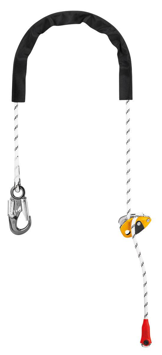Petzl GRILLON HOOK Adjustable Work Positioning Lanyard with HOOK Connector International Version 2m-5m - SecureHeights