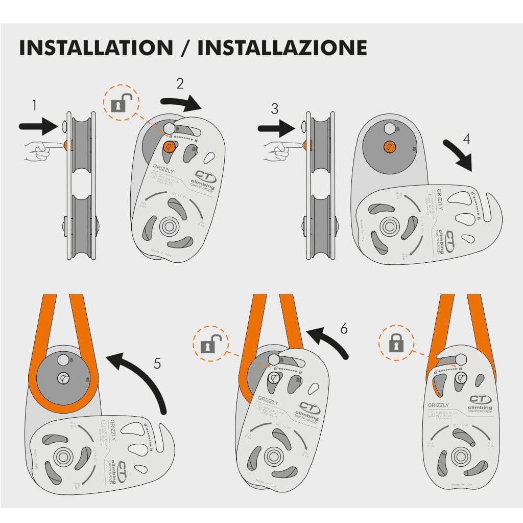 Climbing Technology GRIZZLY Tree Felling Pulley 2P658 - SecureHeights