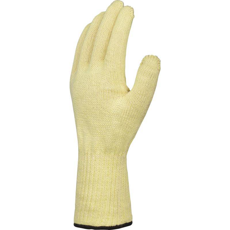 DeltaPlus KPG10 Cut D Heat Resistant Para-Aramid 10cm Wrist 7 Gauge Safety Gloves (2 Pairs) - SecureHeights