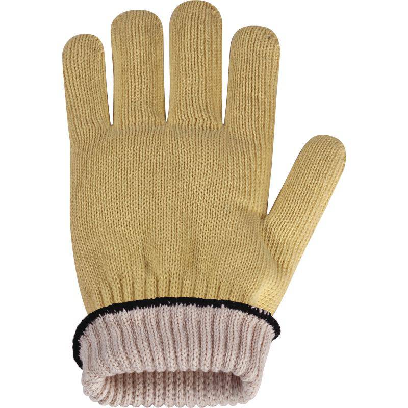 DeltaPlus KPG10 Cut D Heat Resistant Para-Aramid 10cm Wrist 7 Gauge Safety Gloves (2 Pairs) - SecureHeights