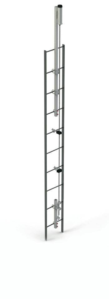 3M DBI SALA Lad-Saf Stainless Steel Rung Fix 8mm-9.25mm Straight Ladder Cable Guide 6100401 - SecureHeights