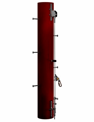 3M DBI SALA Lad-Saf Galvanised Wood Pole Cable Vertical Safety System Bracketry - 2 User 6116635 - SecureHeights