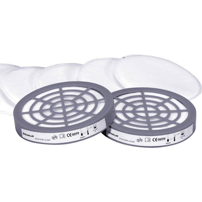 DeltaPlus M6000E PREP2 Jupiter Pre Filter (Pack of 6) + 2 Adaptors - SecureHeights