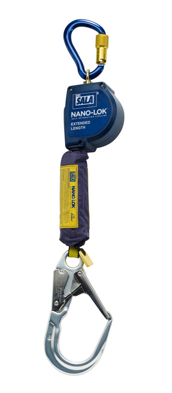 3M DBI SALA Nano-Lok XL 2.8m Extended Single Leg Web Self Retracting Lifeline with Scaffold Hook 3101620 - SecureHeights