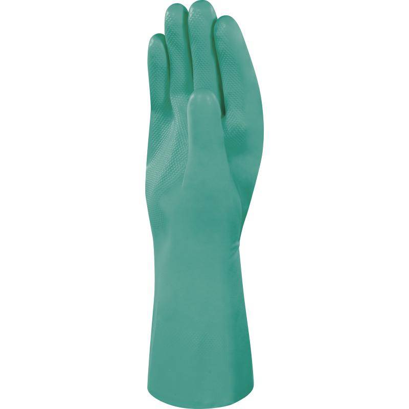 DeltaPlus NITREX VE801 Cotton Flock Nitrile 33cm Safety Gloves (10 Pairs) - SecureHeights
