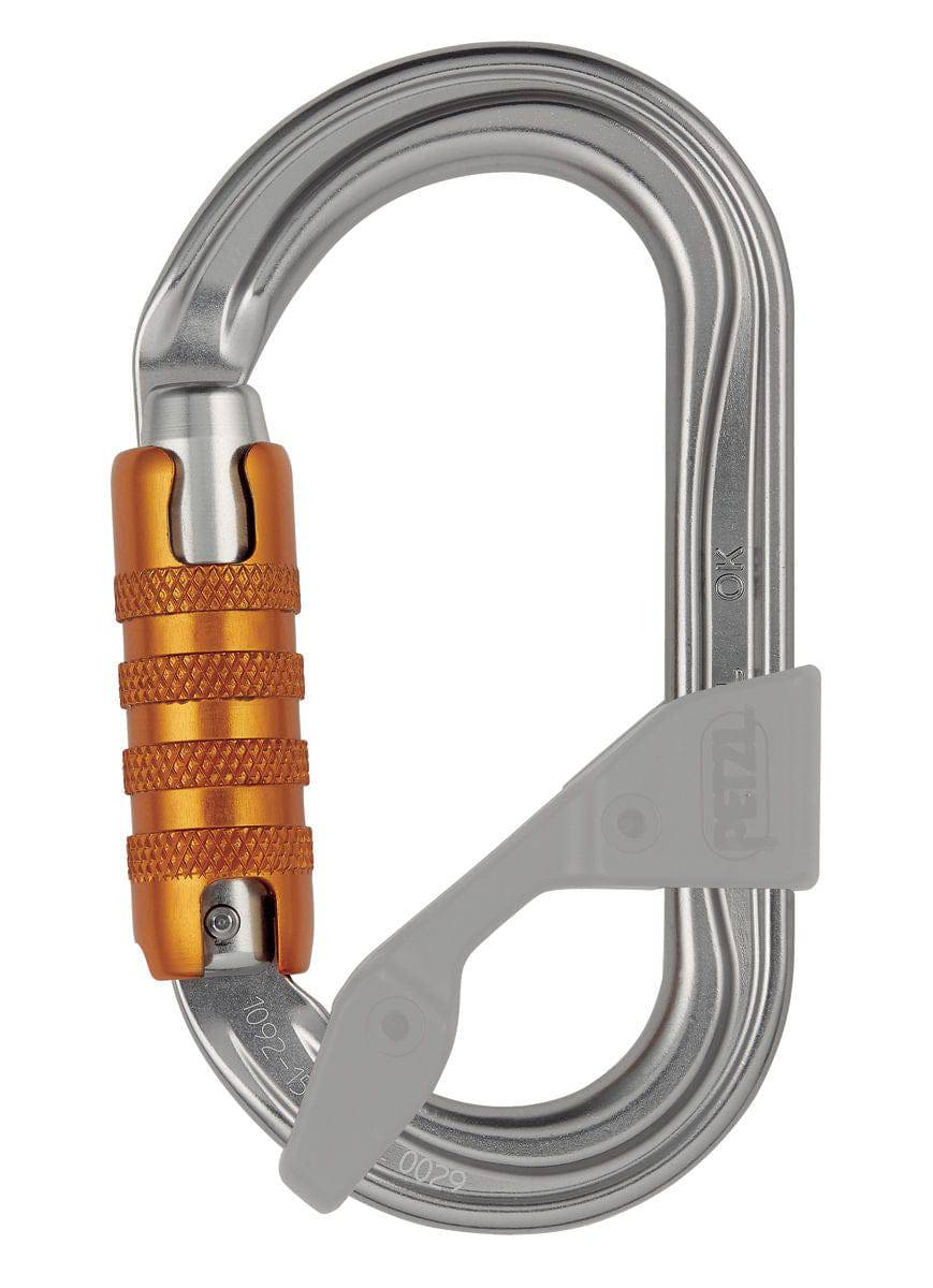 Petzl OK Lightweight Aluminium Oval Triact Lock Carabiner - SecureHeights