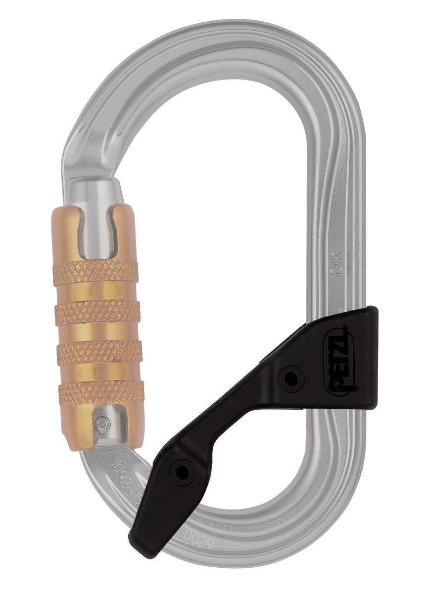 Petzl OK Lightweight Aluminium Oval Triact Lock Carabiner - SecureHeights