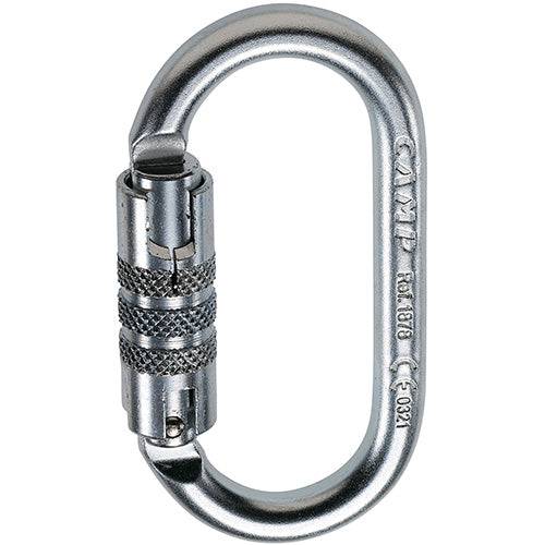 CAMP Safety OVAL PRO 2LOCK High Strength Twist Lock Steel Carabiner 1878 - SecureHeights