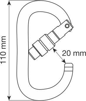 CAMP Safety OVAL XL LOCK Lightweight Screwgate Aluminium Carabiner - SecureHeights