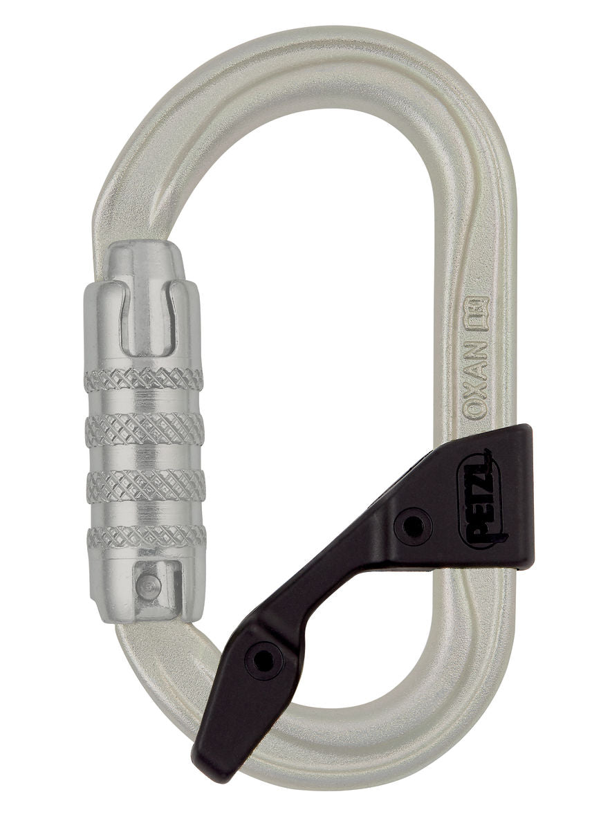 Petzl OXAN High Strength Oval Shaped Steel Triact Lock Carabiner European Version M72A TL - SecureHeights