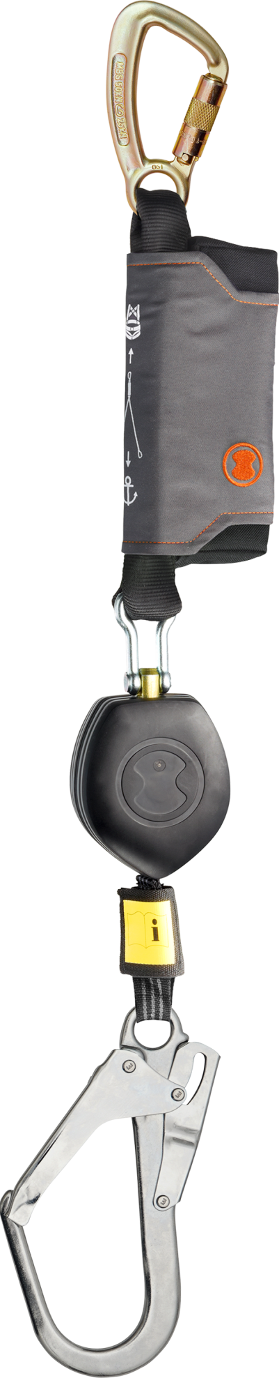 Skylotec PEANUT I 2.5m Self Retracting Lifeline with 50mm Scaffold Hook HSG-021-2,5-3 - SecureHeights