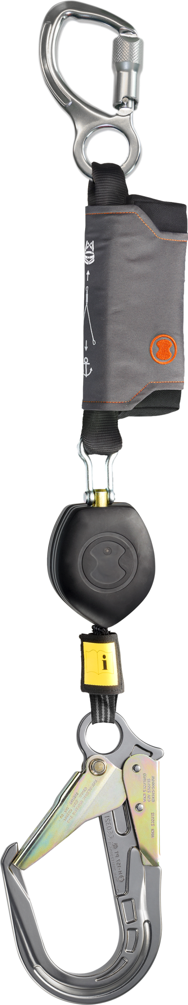 Skylotec PEANUT I 2.5m Self Retracting Lifeline with 64mm FS 64 AL GR Scaffold Hook HSG-021-2,5-7 - SecureHeights