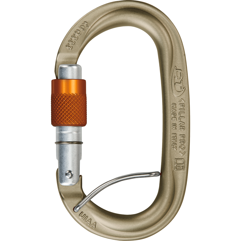 Climbing Technology PILLAR PRO SGL HC Light-Alloy Screwgate Carabiner 2C3960LSYB - SecureHeights