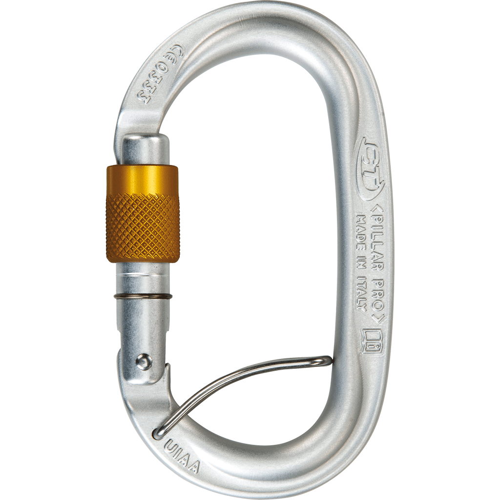 Climbing Technology PILLAR PRO SGL Light-Alloy Screwgate Carabiner 2C3960LZSF - SecureHeights