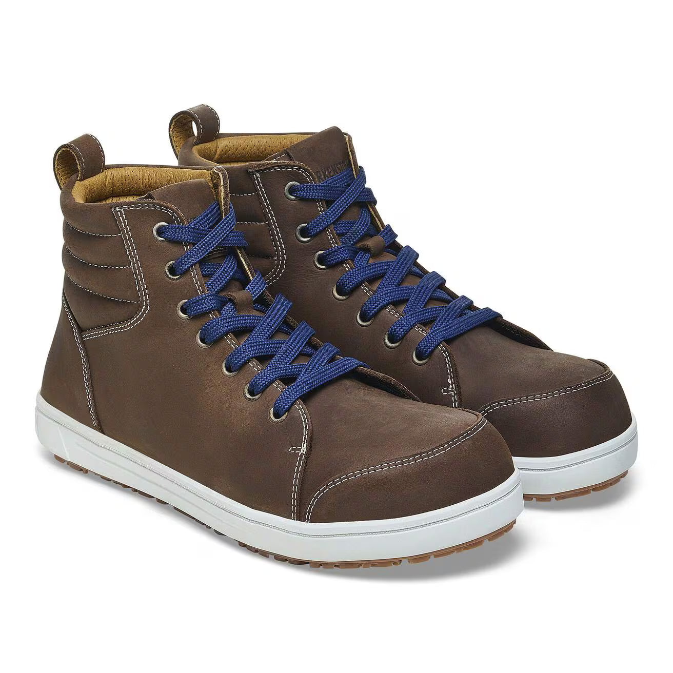 Birkenstock Professional QS 700 S3 Oiled Nubuck Leather Safety Boots - Brown Oily - SecureHeights