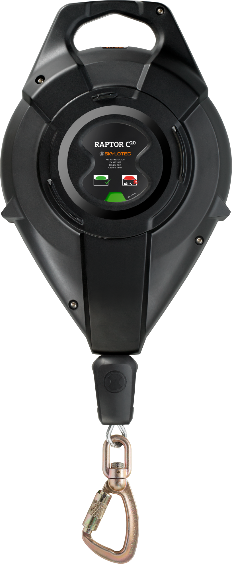 Skylotec RAPTOR C 20m Galvanised Steel Cable Fall Arrest Block HSG-042-20 - SecureHeights