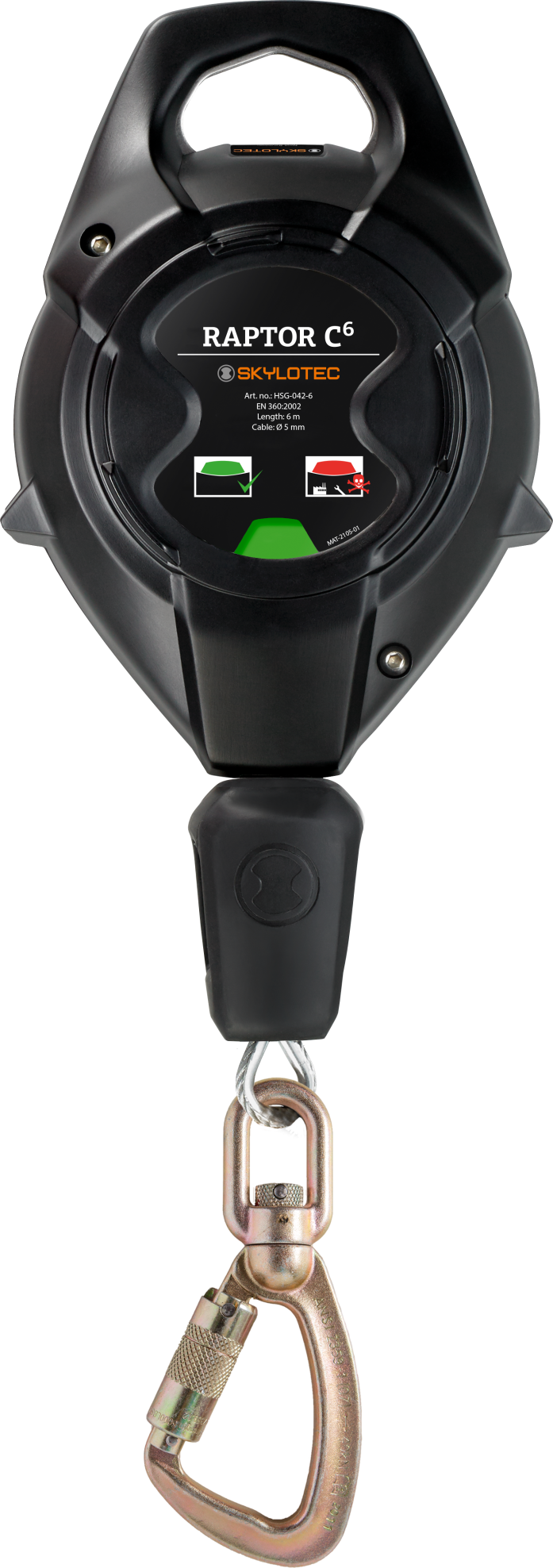 Skylotec RAPTOR C 6m Galvanised Steel Cable Fall Arrest Block HSG-042-6 - SecureHeights