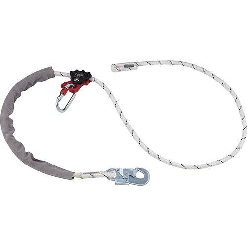 CAMP Safety ROPE ADJUSTER Work Positioning Adjustable Rope Lanyard with 18mm Steel Hook - SecureHeights