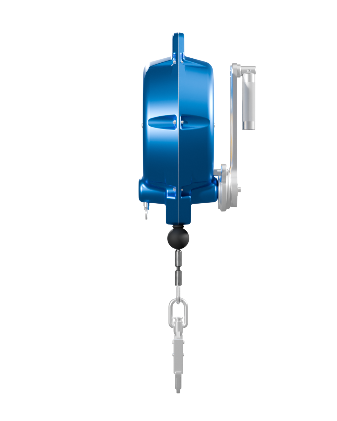 Globestock SAVER Stainless Steel Cable Fall Arrest Block with Rescue Winch 10m-25m - SecureHeights