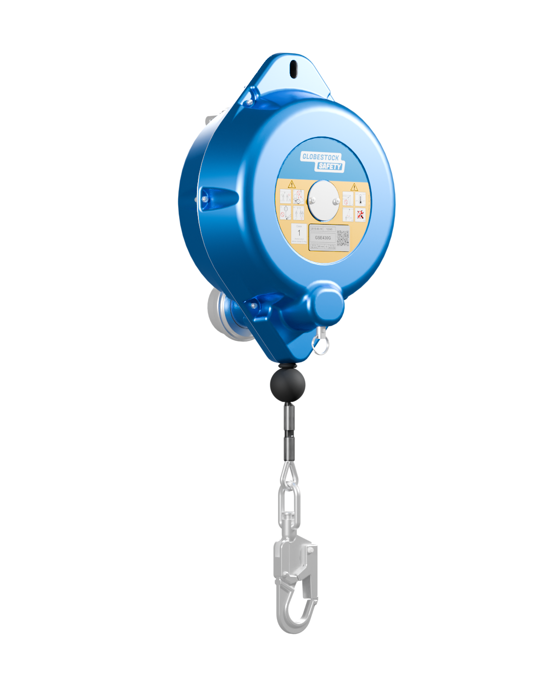 Globestock SAVER Stainless Steel Cable Fall Arrest Block with Rescue Winch 10m-25m - SecureHeights