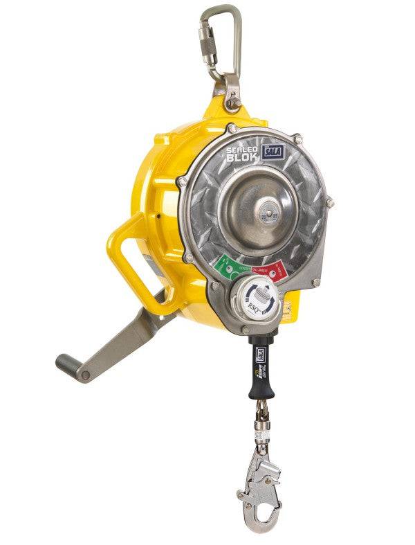3M DBI SALA Sealed-Blok 25m RSQ Stainless Steel Cable Self Retracting Lifeline with Rescue Winch 3400917 - SecureHeights