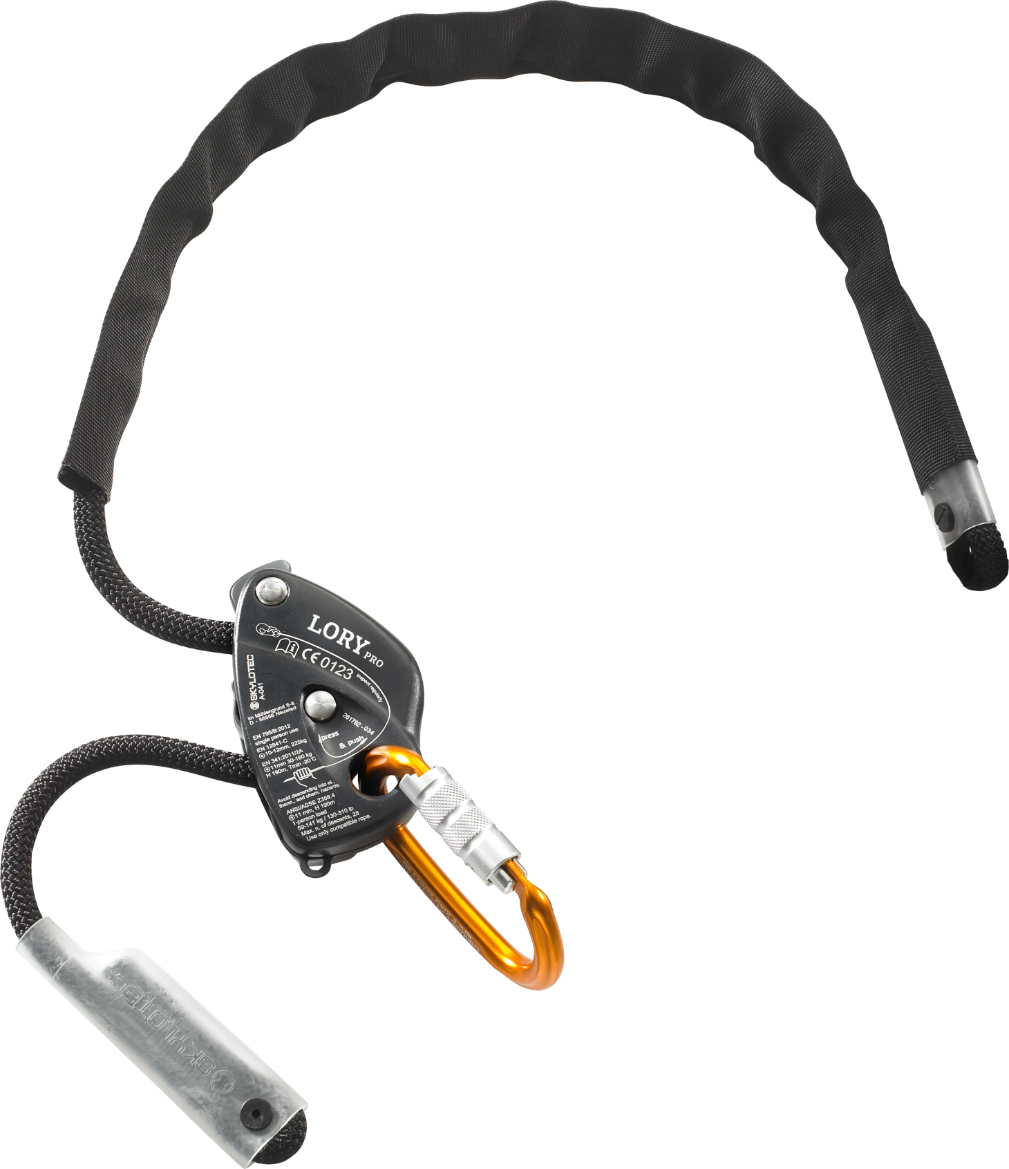 Skylotec SET LORY PRO Single Leg Lanyard 2m-5m - SecureHeights
