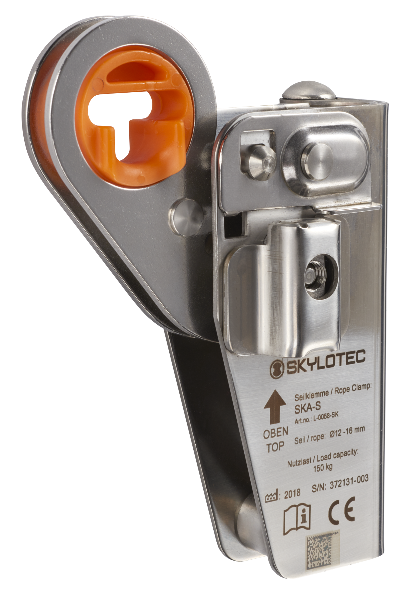 Skylotec SKA ROPE CLAMP Stainless Steel Rescue Rope Clamp L-0058-SK - SecureHeights