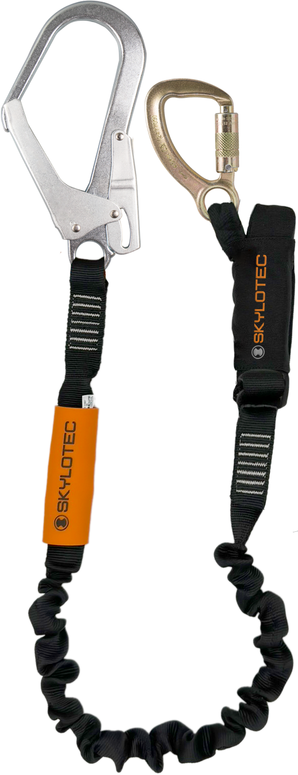 Skylotec SKYSAFE PRO+ 1.8m Single Leg Webbing Lanyard with 50mm Scaffold Hook L-0834-1C8 - SecureHeights
