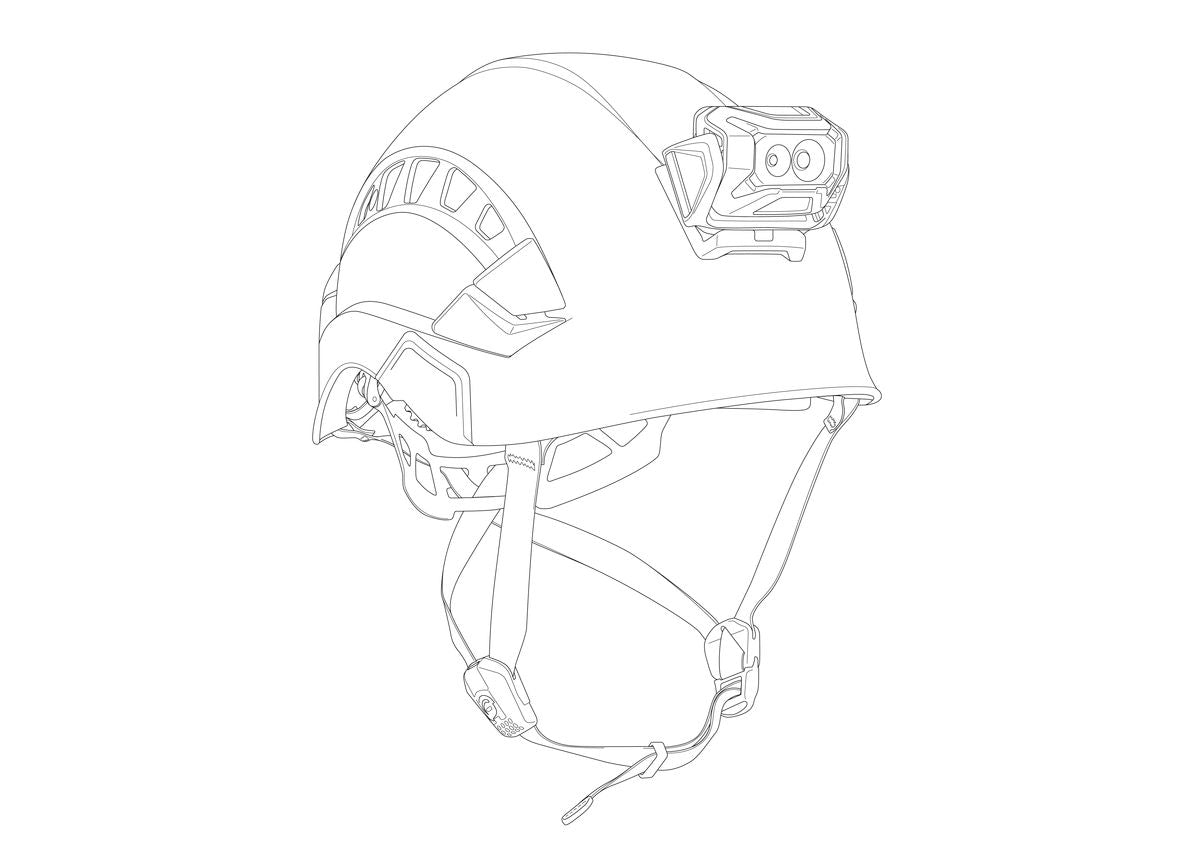 Petzl SLOT ADAPT Headlamp Helmet Mounting Plate E073BA00 - SecureHeights