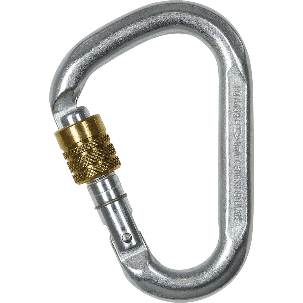 Climbing Technology SNAPPY STEEL SG Steel Screwgate Carabiner 3C4590A - SecureHeights