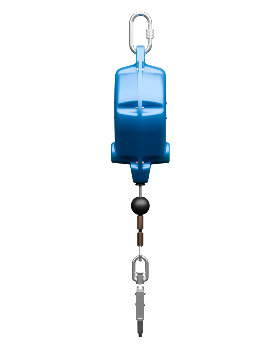Globestock STOP Synthetic Cable Fall Arrest Block with Zinc Plated Steel Snap Hook 14m-30m - SecureHeights