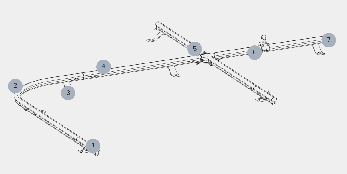 Fallprotec SecuRail Pro Horizontal Lifeline Rail System
