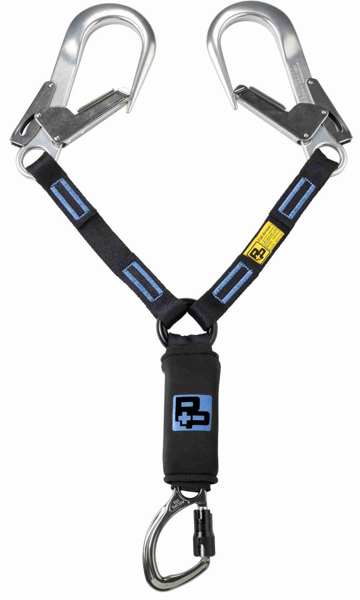 P+P Safety Shortie 80cm Twin Leg Lanyard 90270/Short/SCW - SecureHeights