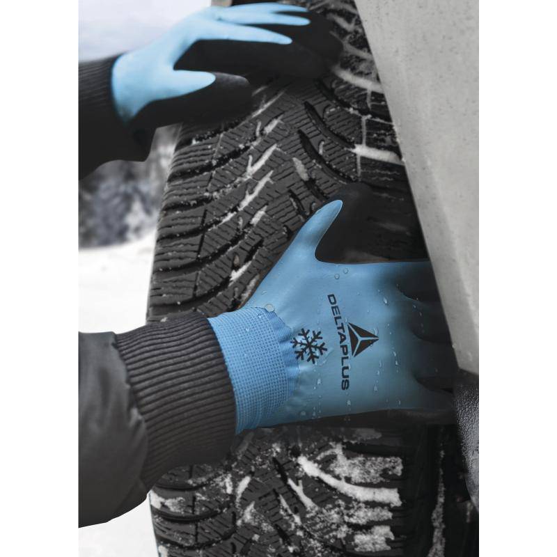 DeltaPlus THRYM VV736 Fully Latex Coated Acrylic Polyamide Thermal Gloves (5 Pairs) - SecureHeights