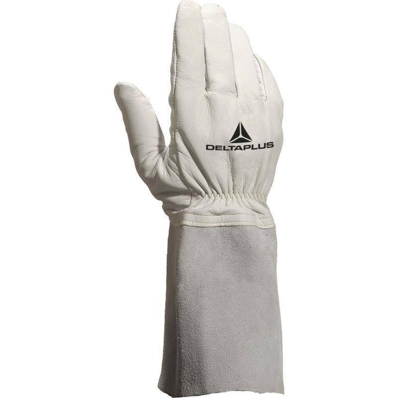 DeltaPlus TIG15K Leather 15cm Gauntlet Welders Gloves (5 Pairs) - SecureHeights