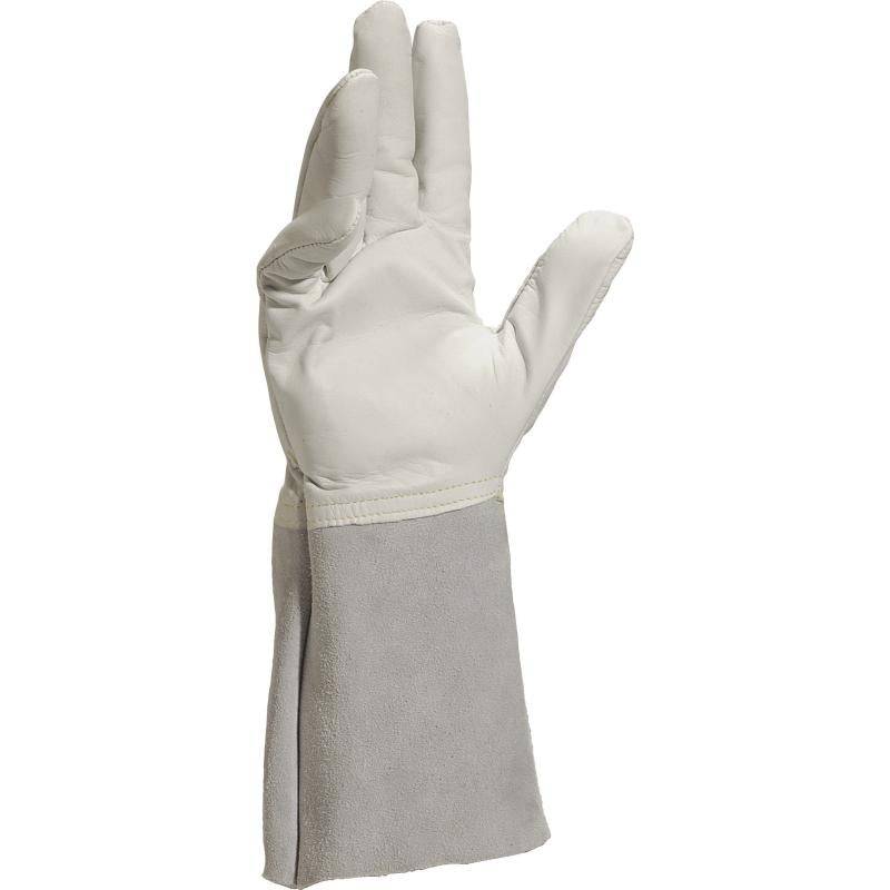 DeltaPlus TIG15K Leather 15cm Gauntlet Welders Gloves (5 Pairs) - SecureHeights