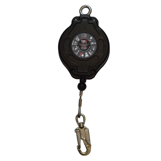 Abtech Safety TORQ Lite 10m Galvanised Steel Cable Fall Arrest Block ABRL10 - SecureHeights