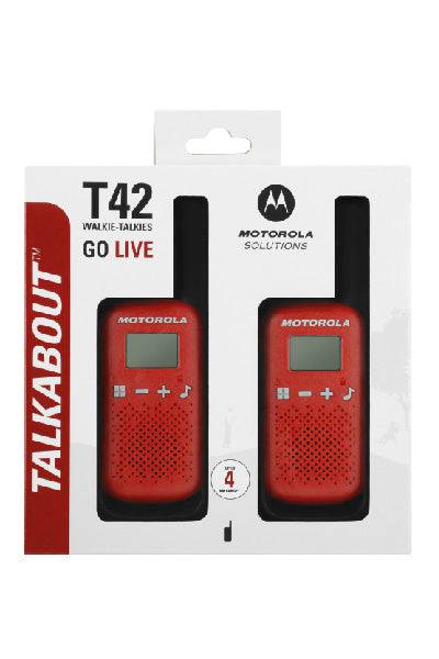 Motorola Talkabout T42 Licence Free PMR446 Two Way Radio Walkie Talkie Twin Pack - SecureHeights