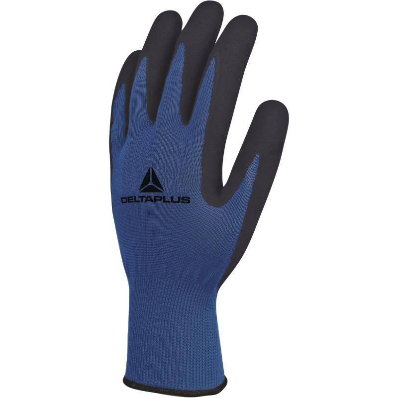 DeltaPlus VE631 Latex Foam Coated Palm 13 Gauge Polyester Knitted General Handling Gloves (20 Pairs) - SecureHeights