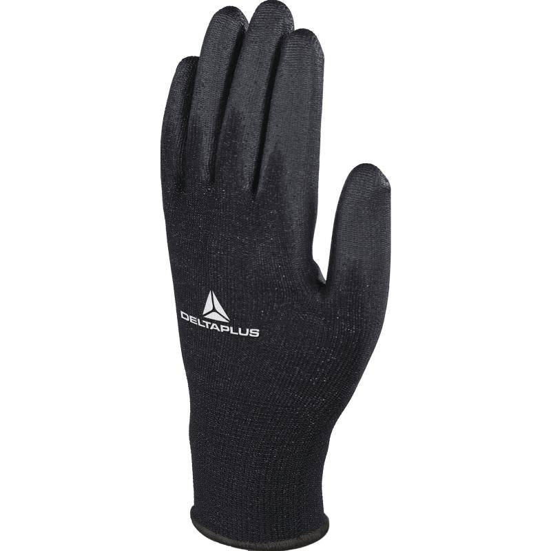 DeltaPlus VE702PN PU Coated Palm 13 Gauge Polyester Knitted General Handling Gloves (25 Pairs) - SecureHeights