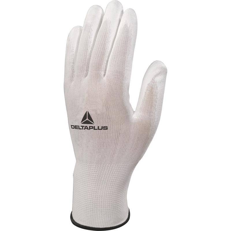 DeltaPlus VE702P PU Coated Palm 13 Gauge Polyester Knitted General Handling Gloves (25 Pairs) - SecureHeights