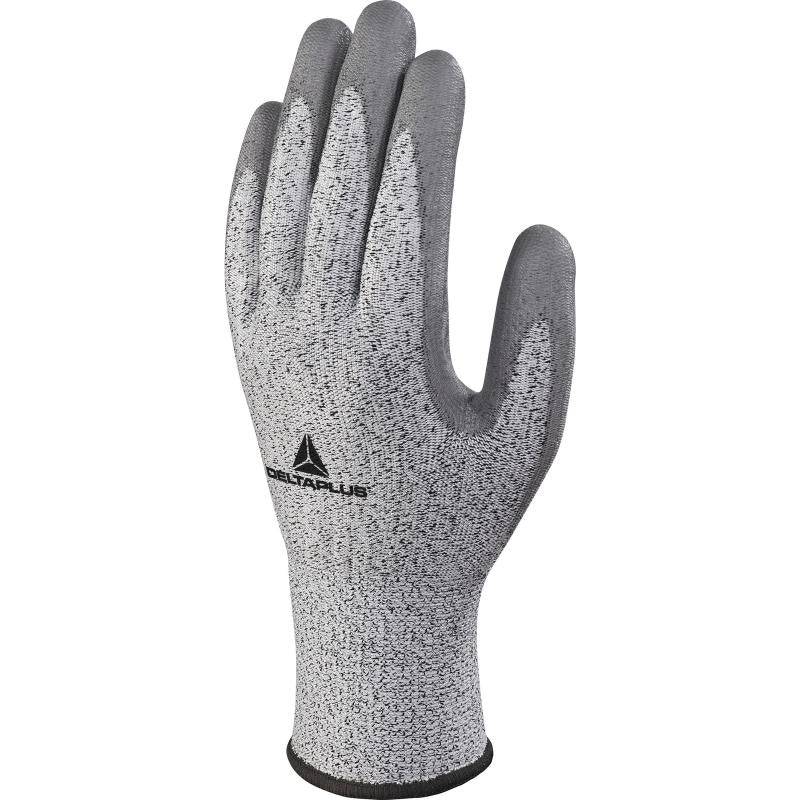 DeltaPlus VENICUTB04 (VENICUT34) Cut B PU Coated Palm 13 Gauge Knitted Safety Gloves (3 Pairs) - SecureHeights