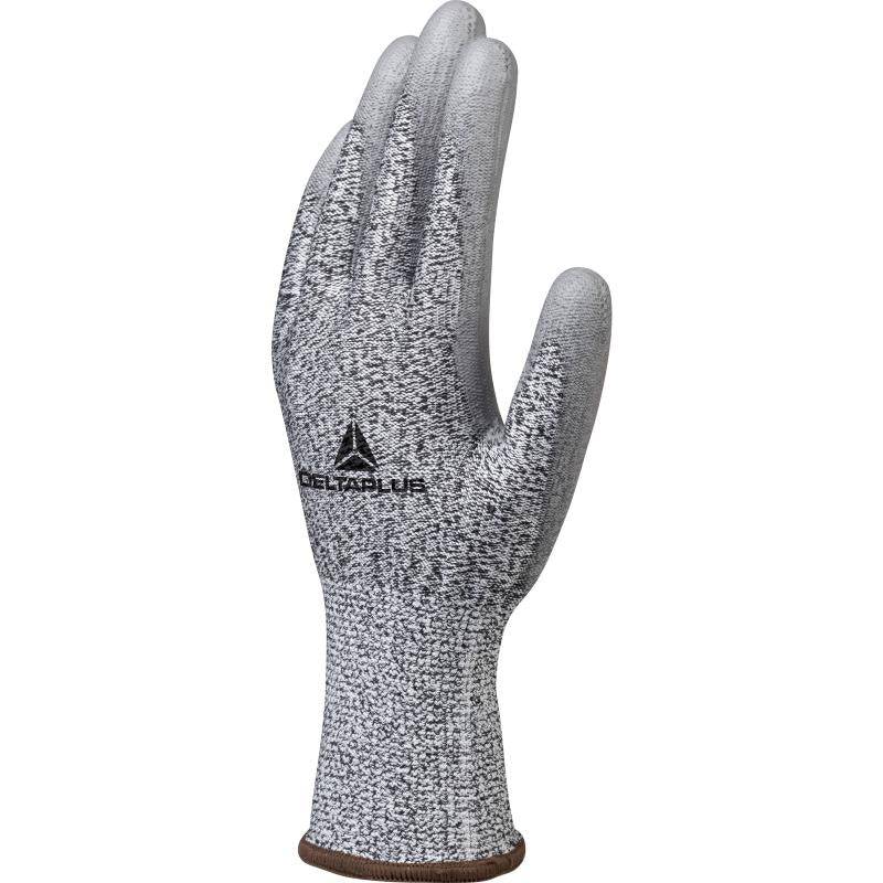 DeltaPlus VENICUTC04 (VENICUT44) Cut C PU Coated Palm 13 Gauge Knitted Safety Gloves (3 Pairs) - SecureHeights